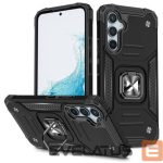 Back panel cover iLike Samsung Galaxy A34 5G Ring Armor case Black