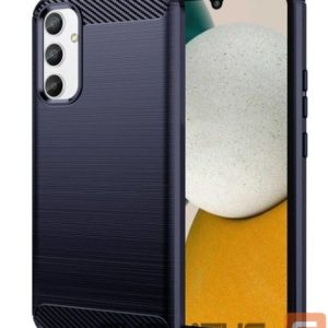 Back panel cover iLike Samsung A34 5G flexible silicone carbon cover Blue