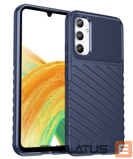 Back panel cover iLike Samsung Galaxy A34 5G silicone armor case Blue