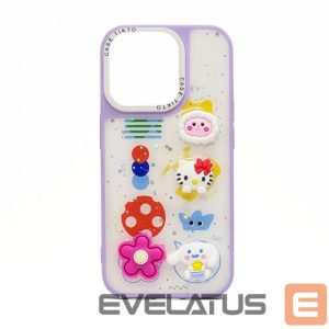 Back panel cover iLike Samsung Galaxy A34 EPOXY CARTOON COVER Purple