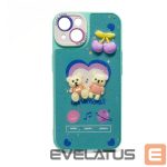 Headphone case iLike Samsung Galaxy A34 EPOXY CARTOON COVER Blue