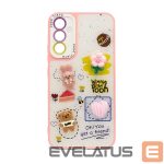 Back panel cover iLike Apple iPhone 15 Pro EPOXY CARTOON COVER Pink