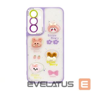 Back panel cover iLike Apple iPhone 15 Pro EPOXY CARTOON COVER Light Purple