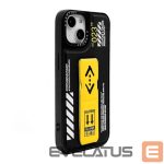 Back panel cover iLike Apple iPhone 14 FASHION LEATHER STAND COVER Black