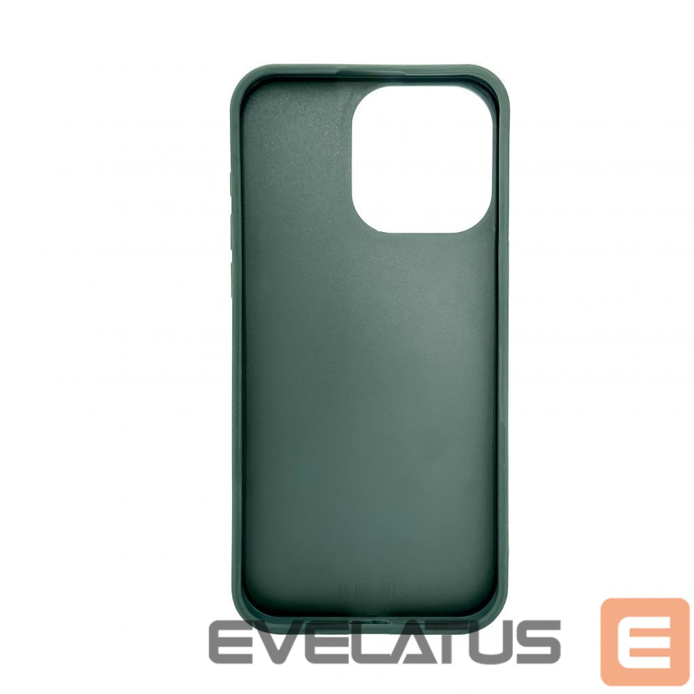 Back panel cover iLike Apple iPhone 15 Pro Max LEATHER HIDDEN POCKET STAND COVER Green