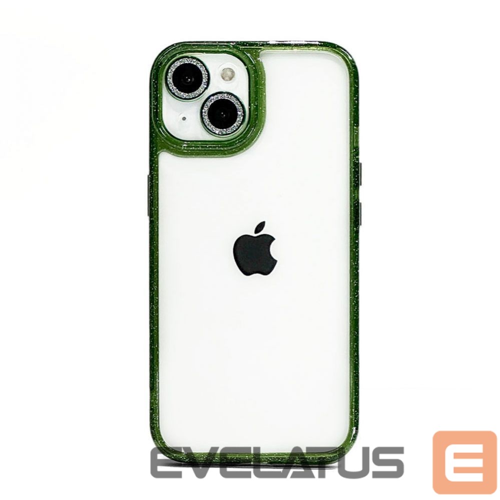 Back panel cover iLike Apple iPhone 14 STARS LENS ACRYLIC COVER Green