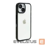 Back panel cover iLike Apple iPhone 15 STARS LENS ACRYLIC COVER Black
