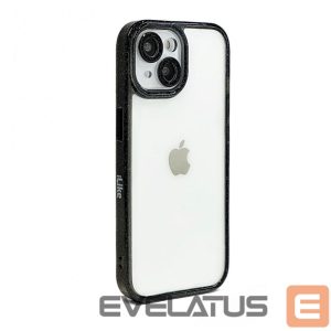 Back panel cover iLike Apple iPhone 15 STARS LENS ACRYLIC COVER Black