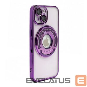 Back panel cover iLike Apple iPhone 15 Pro Max IH MAGSAFE HIDDEN STAND COVER Purple
