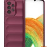 Back panel cover iLike Samsung Galaxy A33 5G Shield Case flexible armored Plum