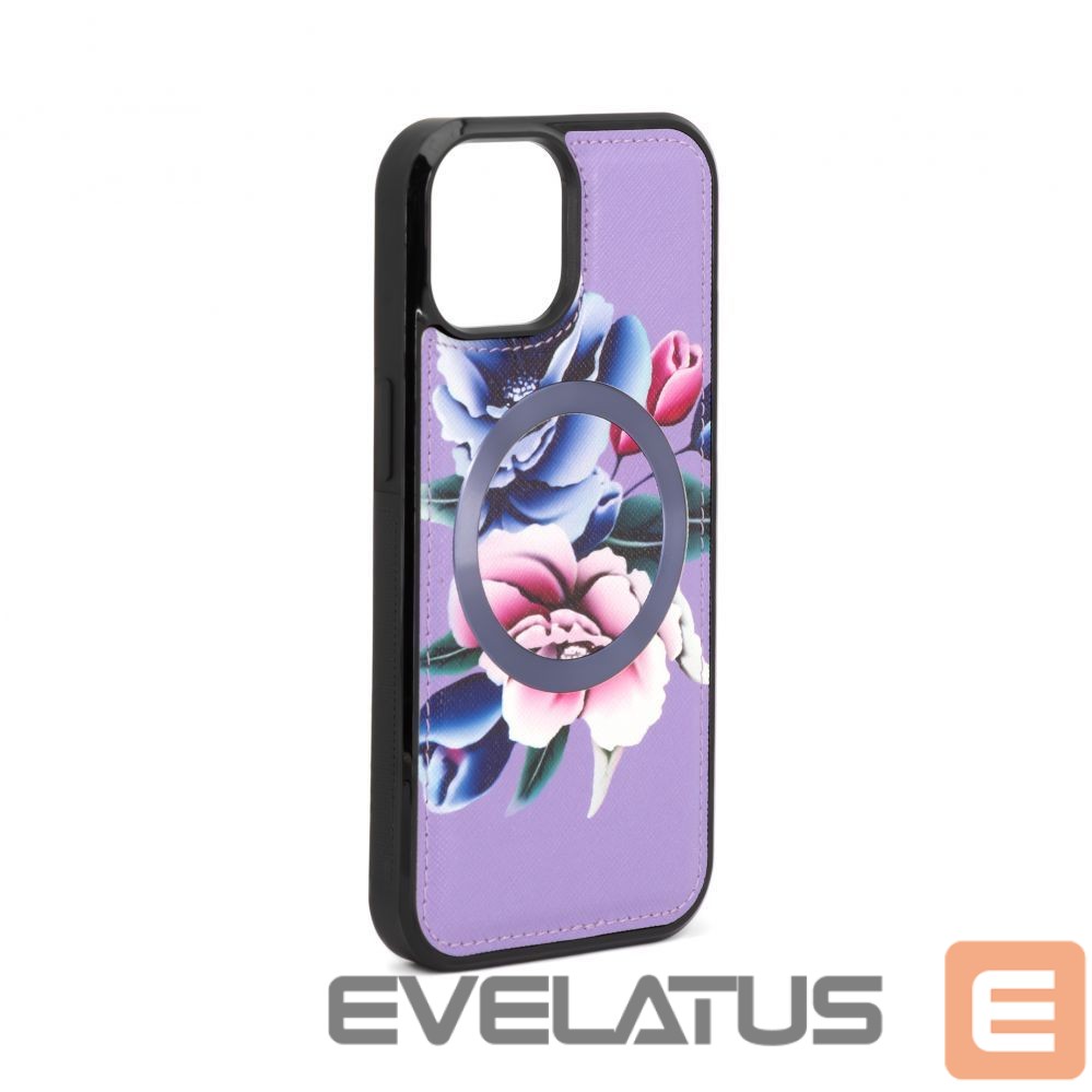 Back panel cover Evelatus Apple iPhone 15 Wallet and Slim Cover Case Purple