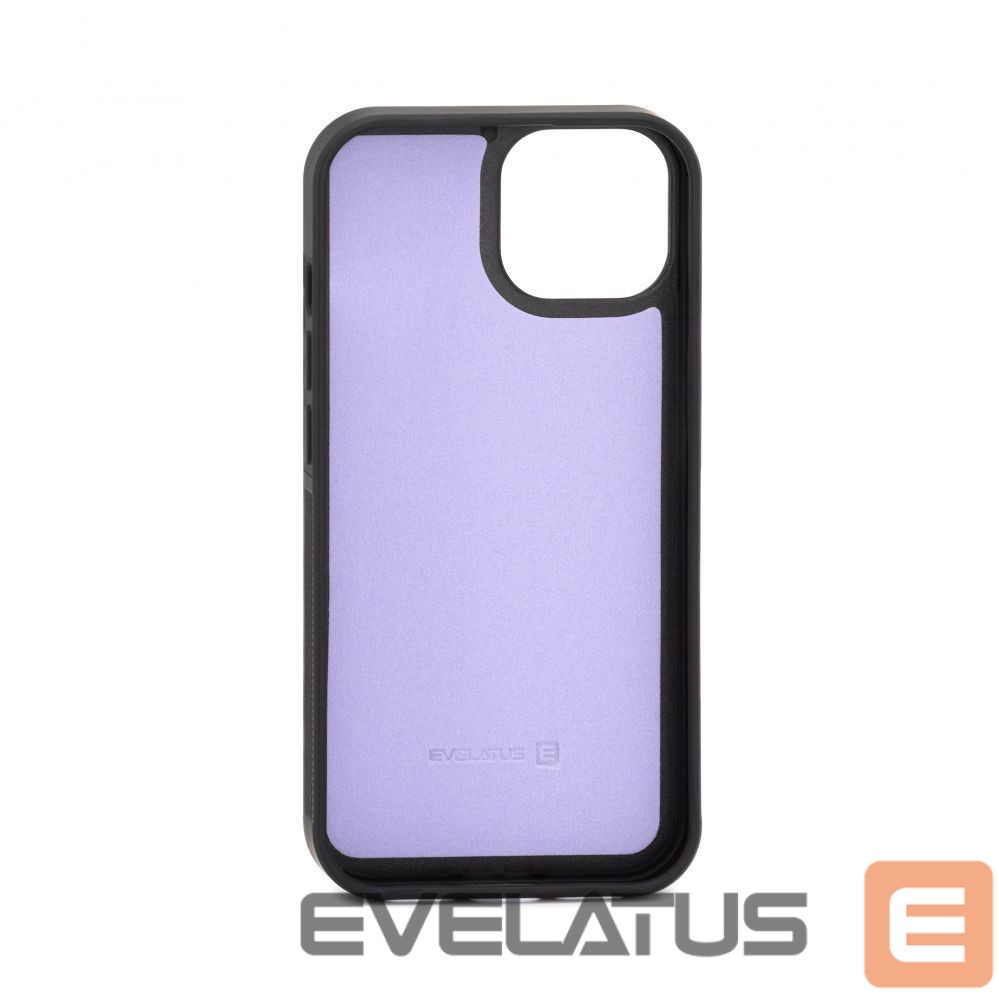 Back panel cover Evelatus Apple iPhone 15 Wallet and Slim Cover Case Purple