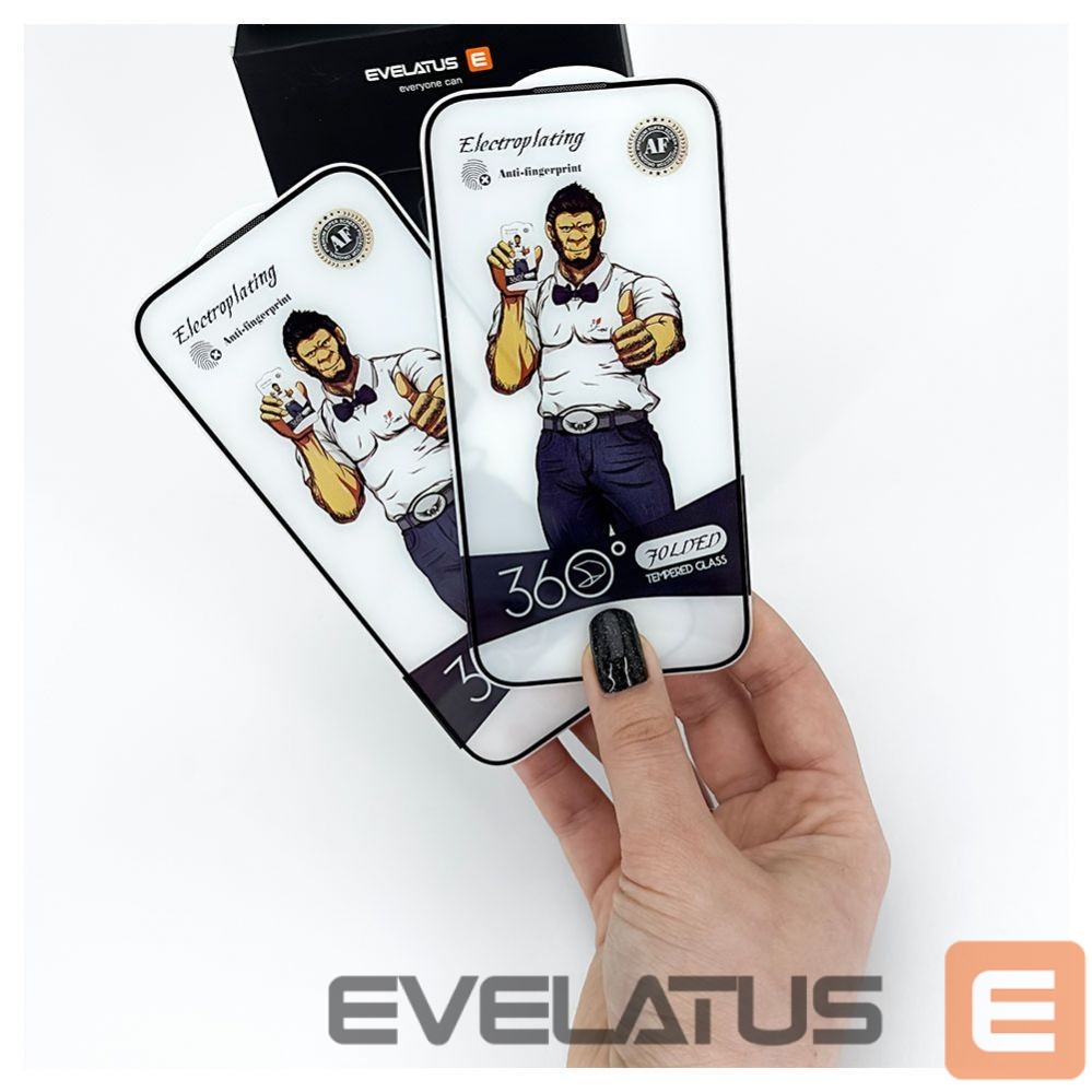 Protective glass Evelatus Apple iPhone XR/11 2.5D Full Cover Glass Anti-Static Light Black
