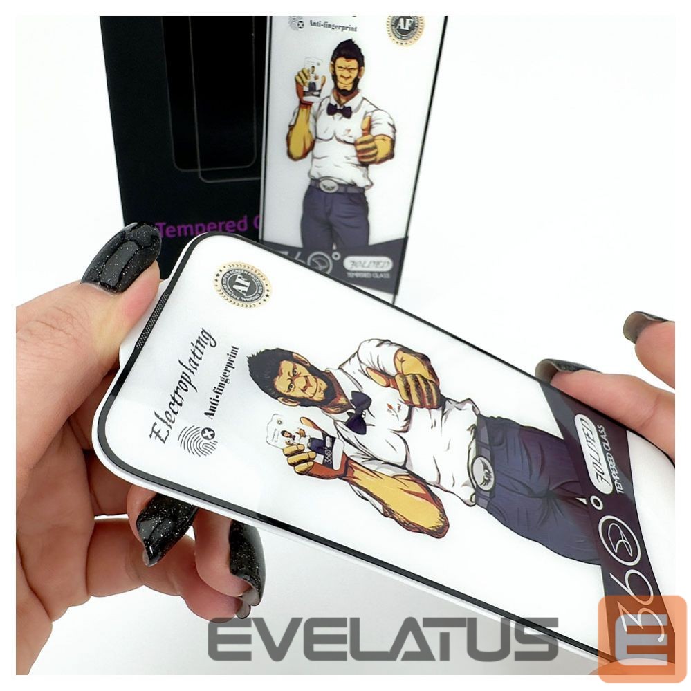 Protective glass Evelatus Apple iPhone 14/13/13 Pro/16e/SE4 2.5D Full Cover Glass Anti-Static Light Black