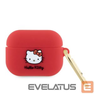 Headphone case Hello Kitty Apple Airpods Pro cover Silicone 3D Kitty Head Red