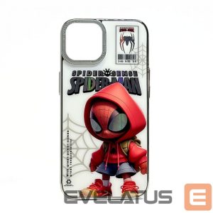 Back panel cover iLike Apple iPhone 14 PC Silicone Case Spider Sense White Red