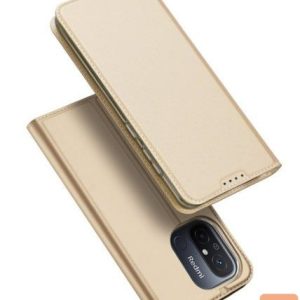 Book case Dux Ducis Xiaomi Redmi 12C / Poco C55 / Cover Flip Card Wallet Stand case Gold