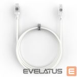 Cable Evelatus  Evelatus USB C to Lightning Cable 1.2M 60W (MFI09) Aluminum housing braiding White