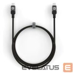Cable Evelatus  Evelatus USB C to C Cable 2M 60W / 20V3A Aluminum housing braiding Black