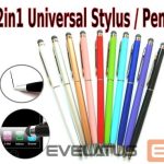 Stylus iLike Universal PN1 Universal 2in1 Capacitive Touch Stylus with Pen (Smartphone and Tablet PC) Purple
