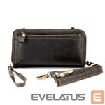 Case universal pocket Evelatus Universal Leather Zipper Design Wallet Black