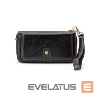 Case universal pocket Evelatus Universal Multifunctional Wallet Wristband Leather Black