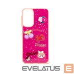 Back panel cover iLike Samsung Galaxy A15 EPOXY CARTOON COVER Rose Red