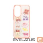 Back panel cover iLike Samsung Galaxy A35 EPOXY CARTOON COVER White Pink