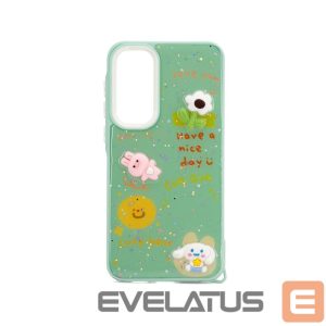 Back panel cover iLike Samsung Galaxy A35 EPOXY CARTOON COVER Light Green
