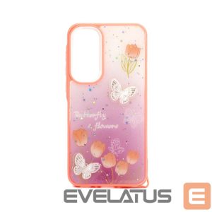 Back panel cover iLike Samsung Galaxy A35 EPOXY CARTOON COVER Light Pink