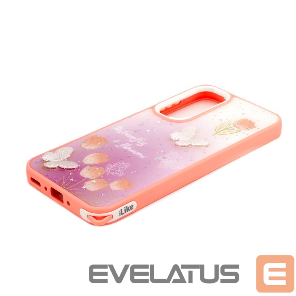 Back panel cover iLike Samsung Galaxy A55 EPOXY CARTOON COVER Light Pink
