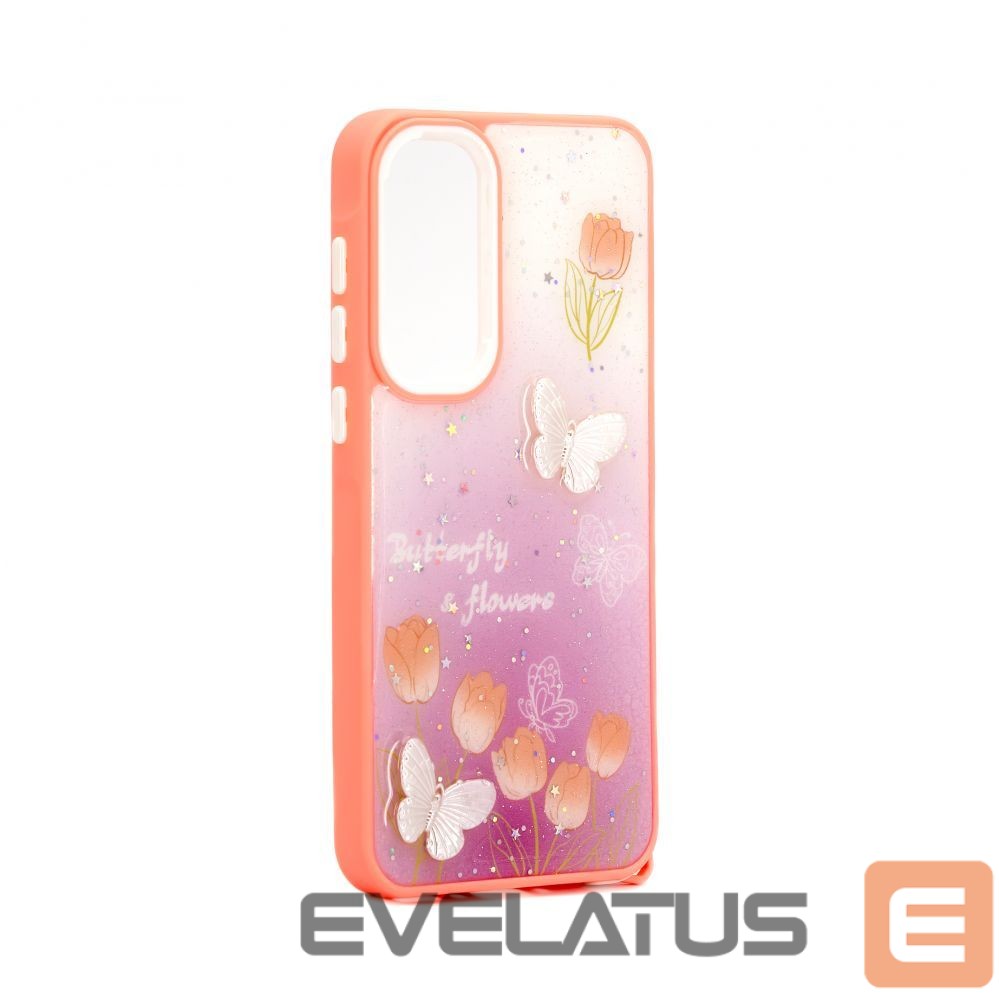 Back panel cover iLike Samsung Galaxy A55 EPOXY CARTOON COVER Light Pink