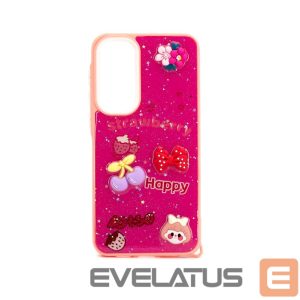 Back panel cover iLike Samsung Galaxy A55 EPOXY CARTOON COVER Rose Red