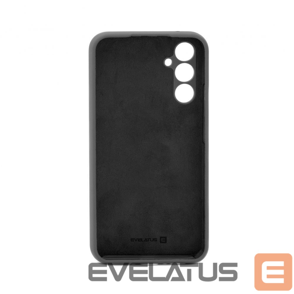 Back panel cover Evelatus Samsung Galaxy A15 Premium Soft Touch Silicone Case Black