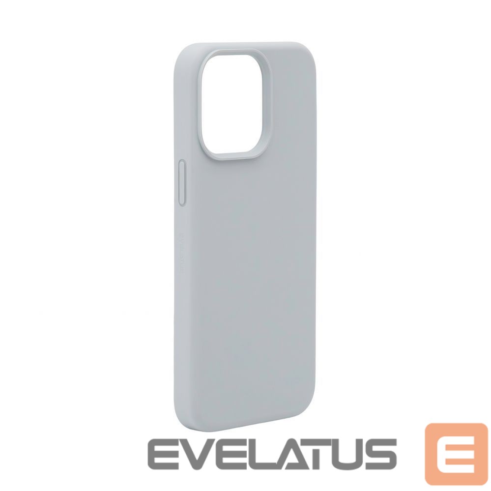Back panel cover Evelatus Apple iPhone 15 Pro Premium Magsafe Soft Touch Silicone Case New Function Grey Blue