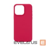 Back panel cover Evelatus Apple iPhone 15 Pro Premium Magsafe Soft Touch Silicone Case New Function Rose Red
