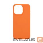 Back panel cover Evelatus Apple iPhone 15 Pro Max Premium Magsafe Soft Touch Silicone Case New Function Orange