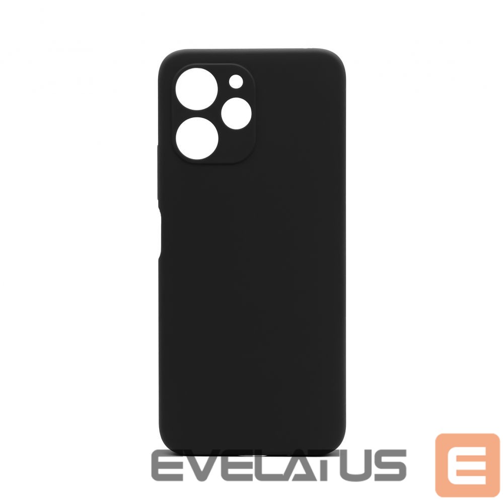 Back panel cover Connect Xiaomi Redmi 12 / Redmi 12 5G Premium Quality Soft Touch Silicone Case Black