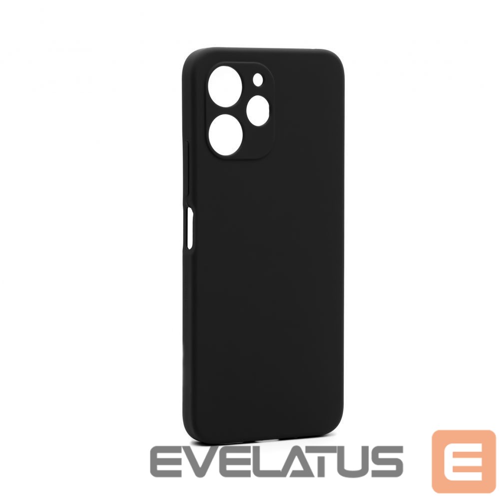 Back panel cover Connect Xiaomi Redmi 12 / Redmi 12 5G Premium Quality Soft Touch Silicone Case Black