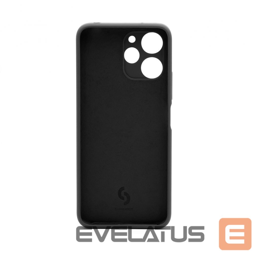 Back panel cover Connect Xiaomi Redmi 12 / Redmi 12 5G Premium Quality Soft Touch Silicone Case Black