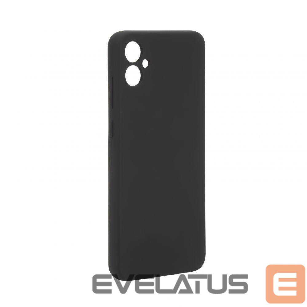 Back panel cover Evelatus Samsung Galaxy A05 Premium Soft Touch Silicone Case Black