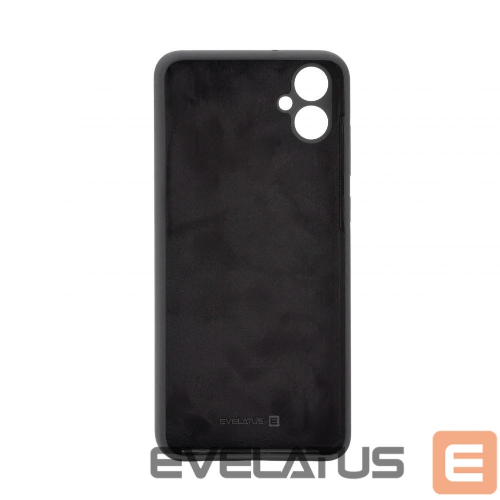Back panel cover Evelatus Samsung Galaxy A05 Premium Soft Touch Silicone Case Black