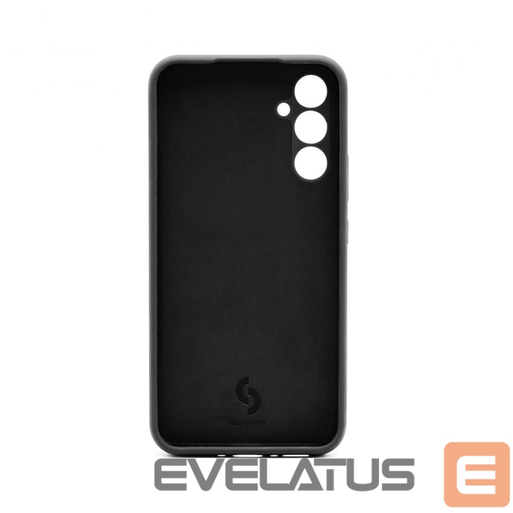 Back panel cover Connect Samsung Galaxy A34 Premium Quality Soft Touch Silicone Case Black