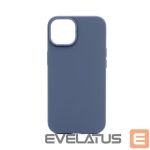 Back panel cover Connect Apple iPhone 14 Premium Magsafe Soft Touch Silicone Case New Function Midnight Blue