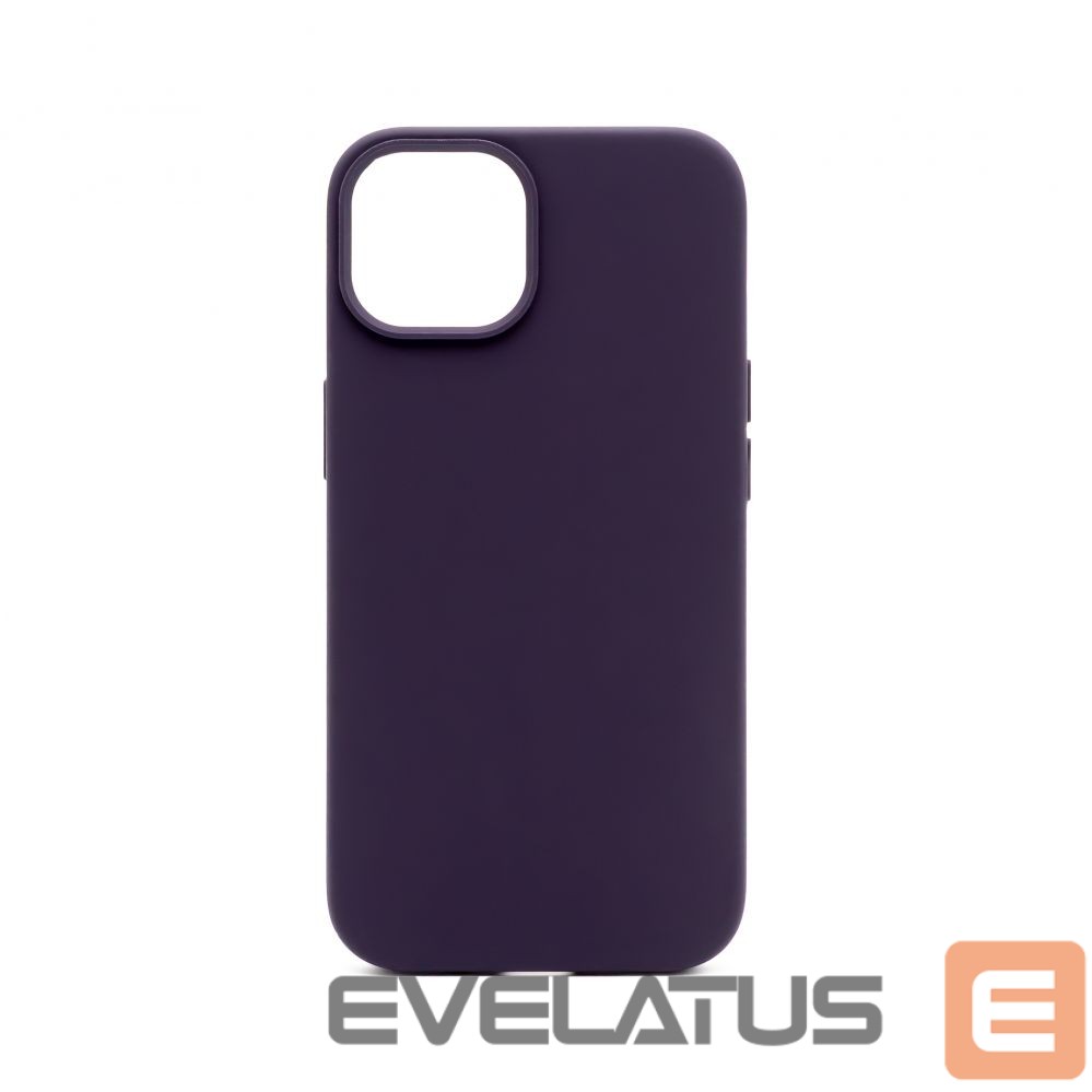 Back panel cover Connect Apple iPhone 14 Premium Magsafe Soft Touch Silicone Case New Function Purple