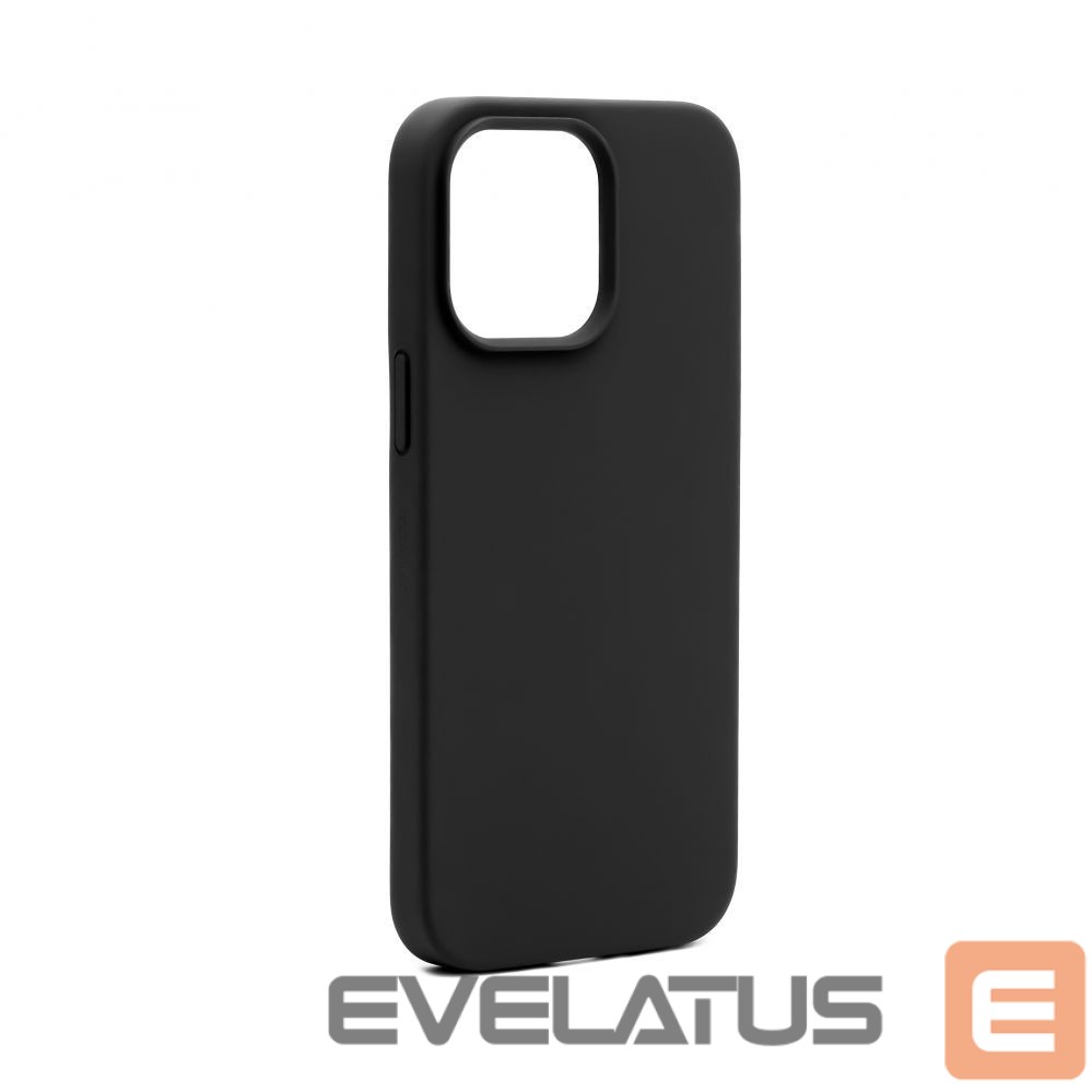 Back panel cover Connect Apple iPhone 14 Pro Max Premium Magsafe Soft Touch Silicone Case New Function Black