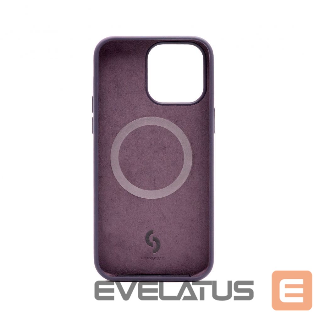Back panel cover Connect Apple iPhone 14 Pro Max Premium Magsafe Soft Touch Silicone Case New Function Purple
