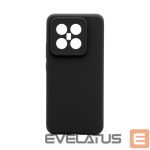 Back panel cover Connect Xiaomi 14 Pro Premium Quality Magnetic Soft Touch Silicone Case Black