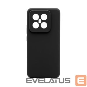 Back panel cover Connect Xiaomi 14 Pro Premium Quality Magnetic Soft Touch Silicone Case Black