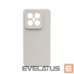 Back panel cover Connect Xiaomi 14 Pro Premium Quality Magnetic Soft Touch Silicone Case Grey